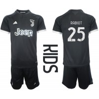 Juventus Adrien Rabiot #25 Tredjeställ Barn 2023-24 Korta ärmar (+ Korta byxor)